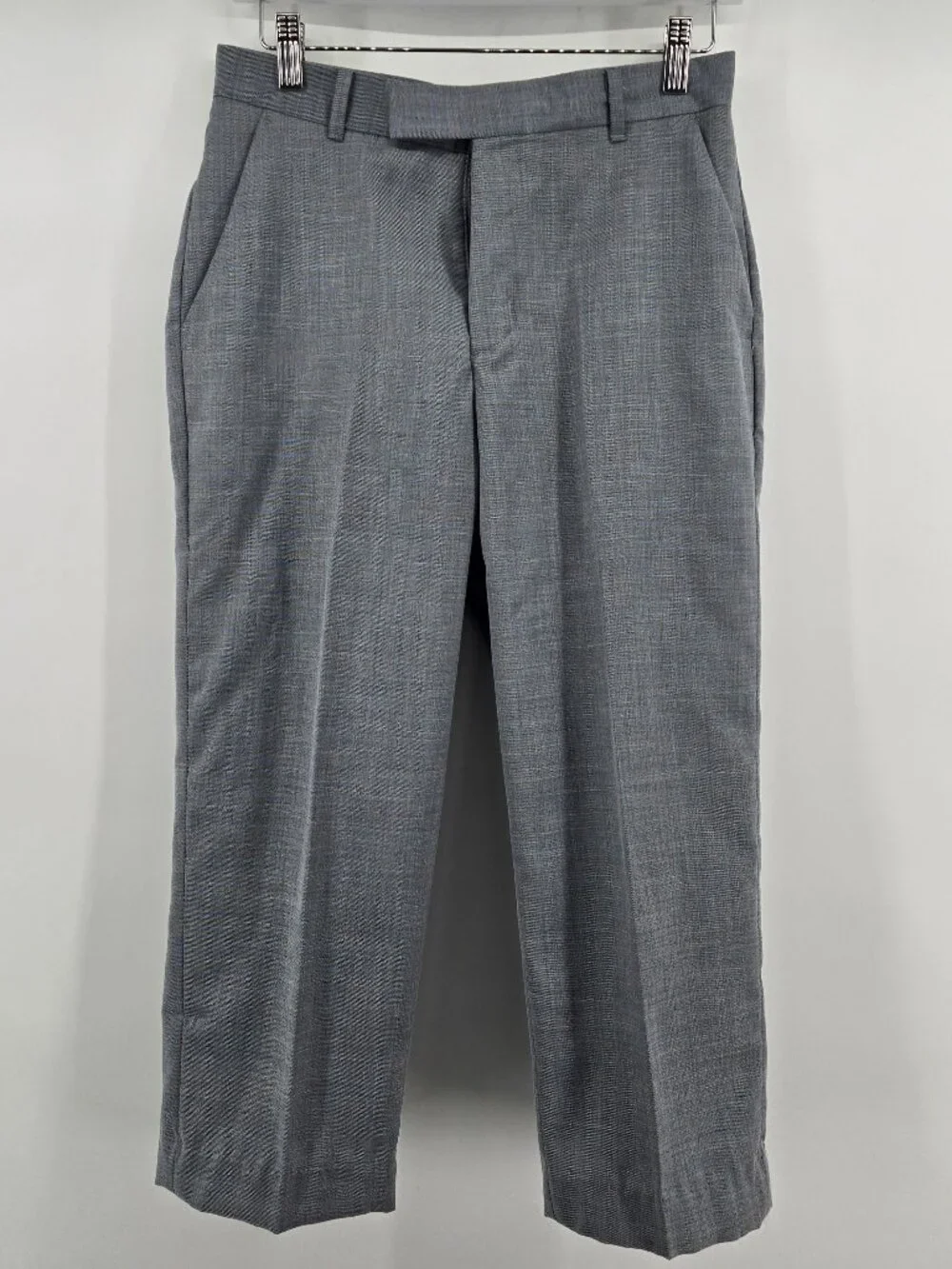 Calvin Klein Kid's Flat Front Dress Pant - 16 Grey